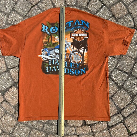 Roatan Honduras Harley - Davidson T Shirt Size 2XL - Picture 3 of 10